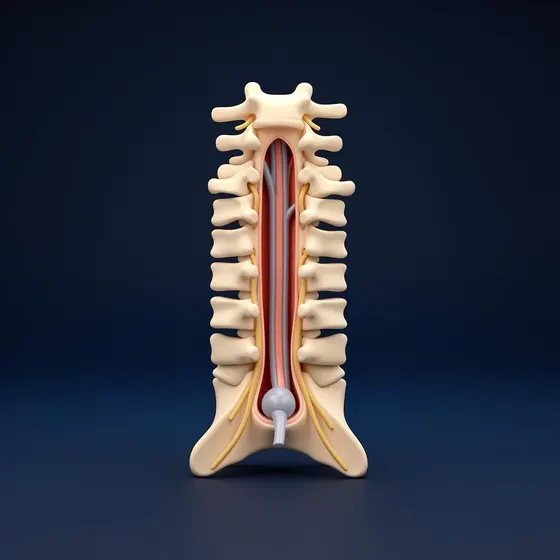 Ilustração: estenose do canal vertebral